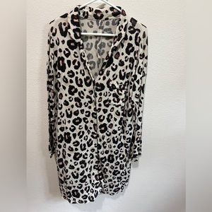 Stars Above Leopard Pajama Shirt